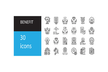 Vector illustration bundle set of web and business icons for website marketing and infographic design