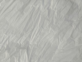 crumpled white plastic bag texture and background	