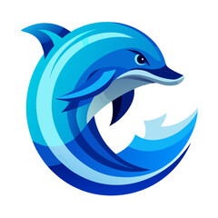 dolphin isolated on white