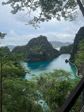 Path to Kayangan Lake, Banuang Daan, Coron, Palawan, Philippinen