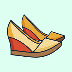 vector illustration of wedges