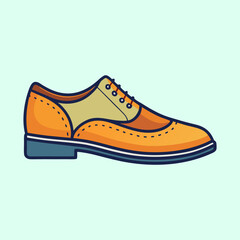 vector illustration of brogues 