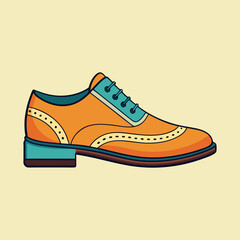 vector illustration of brogues 