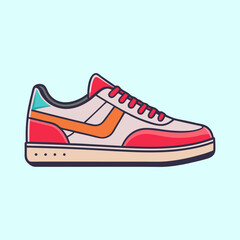 vector illustration of sneakers
