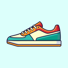 vector illustration of sneakers