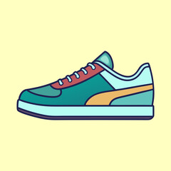 vector illustration of sneakers