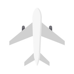 3d white airplane