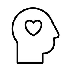 Feelings, emotions, emotional intelligence - vector icon