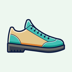 vector illustration of a footwear