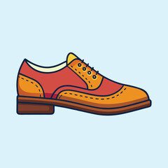 vector illustration of brogues