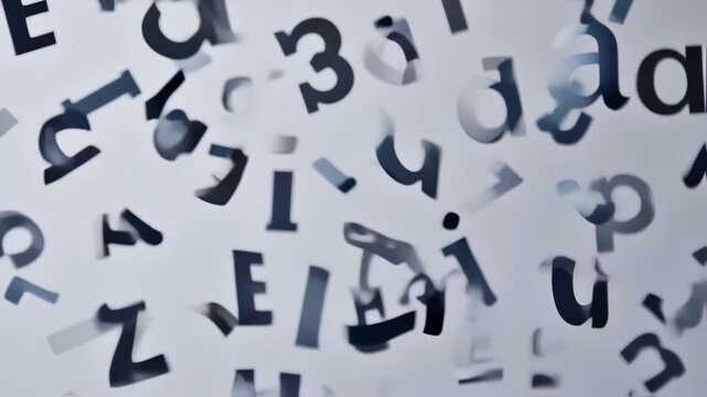 Falling letters