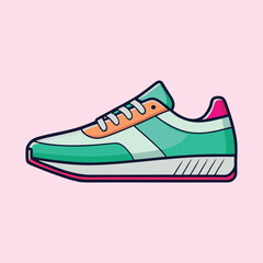 vector illustration of a sneakers