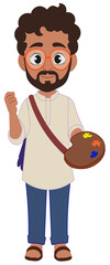 Creative Indian Artist Male Character