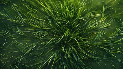 Top-Down Fresh Green Grass Texture