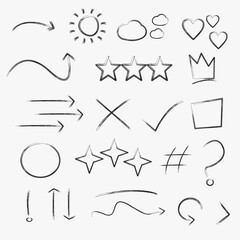 Hand Drawn Design Elements Collection