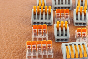 Electrical connectors for quick connection of electrical copper wires. 