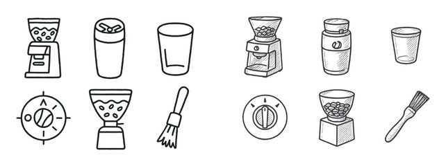 Café Equipment Sketches