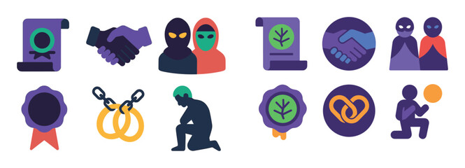 Colorful Alliance Icons