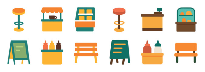Café Equipment Icons
