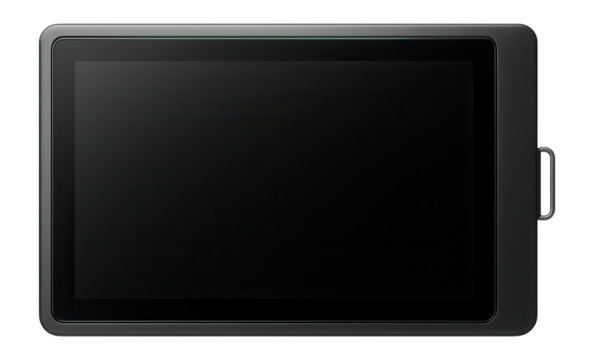 Pen display with a 4K resolution screen and anti-glare coating for clarity