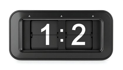 Modern flip clock displaying 102