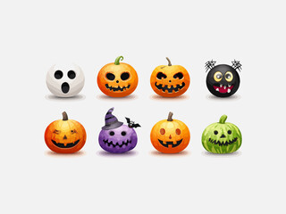 Happy halloween icon illustration vector