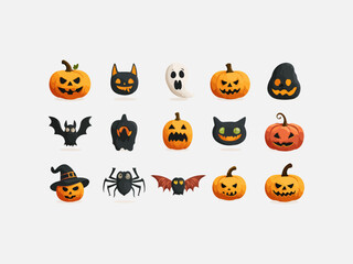 Happy halloween icon illustration vector