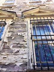 background old house wall