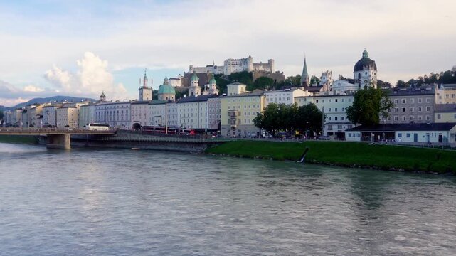 View of the city of Salzburg, Austria