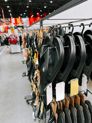Display of sandals and flip-flops in a retail store ready for summer shoppers
