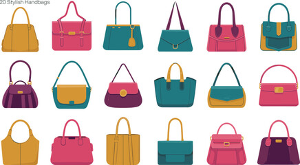 Stylish women handbags collection, elegant purse designs, fashion accessories for all occasions, trendy tote bags, modern, colorful, and versatile