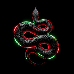 Obraz premium Neon Serpent Collection
