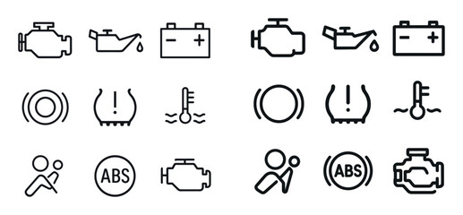 Fototapeta premium Minimalist Dashboard Icons