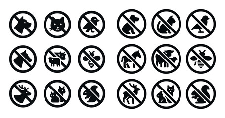 Animal Restriction Icons