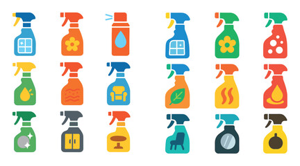 Colorful Cleaning Icons