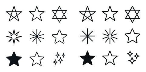 Minimalist Star Icons