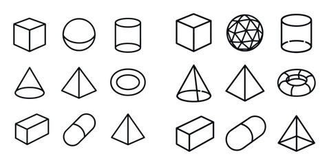 3D Geometric Icons