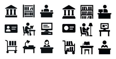 Library Icons Grid