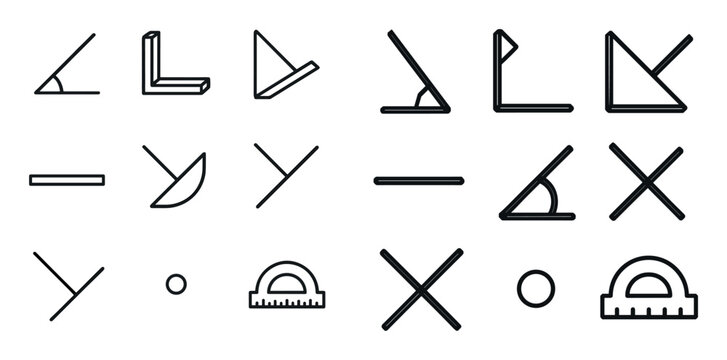 Geometry Angle Icons