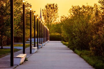 sunrise views along st. lawrence river near quebec city