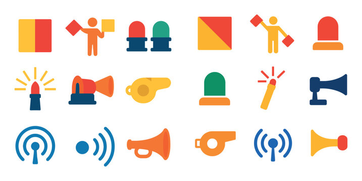 Colorful Shipping Icons