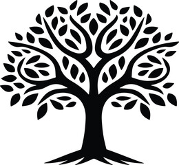 Obraz premium vector tree silhouette