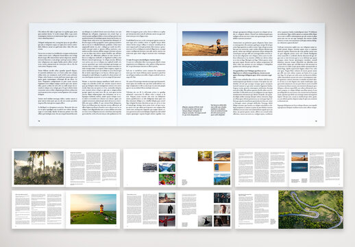 Landscape Photo Magazine Layout