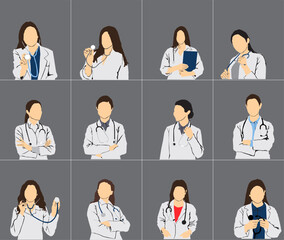 collage of medicals people doctors nurse healthcare