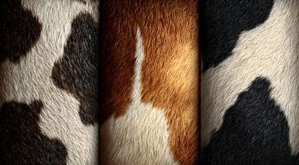 pattern cow leather natural print animal skin. Realistic cow fur seamless skin pattern