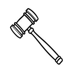 Isolated hammer tool with a black plastic handle and a steel headIsolated hammer tool with a black plastic handle and a steel head