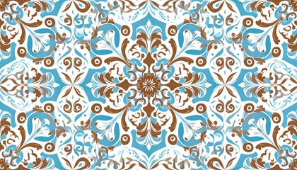 Ornate decorative tile pattern