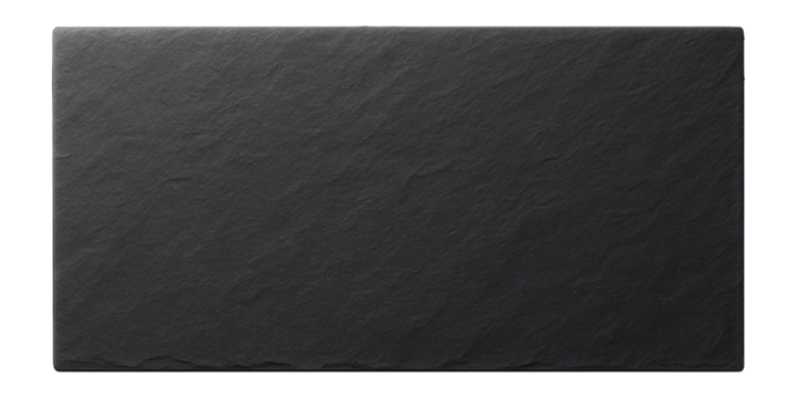 Slate tile with fine-grained texture and dark, matte grey appearance