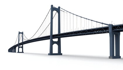 Fototapeta premium Modern suspension bridge
