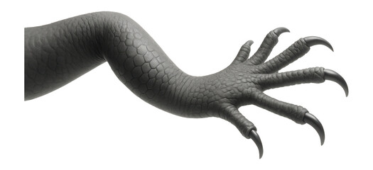 Fototapeta premium Homologous structures: lizard limb with clawed digits and scaly skin